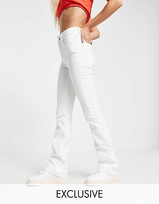 Jeans ASYOU bootleg jean in white 