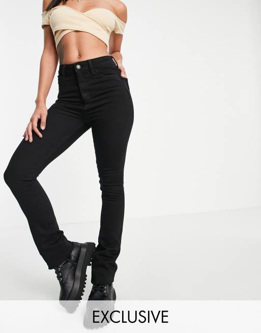 ASYOU bootleg skinny jeans in black | ASOS