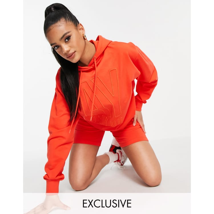 Nike exclusive to asos red swoosh pack cropped hoodie best sale