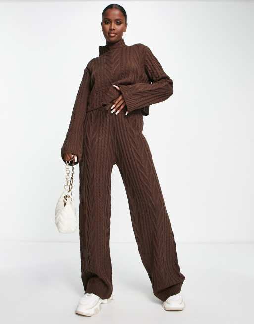 Cable knitted shop co ord