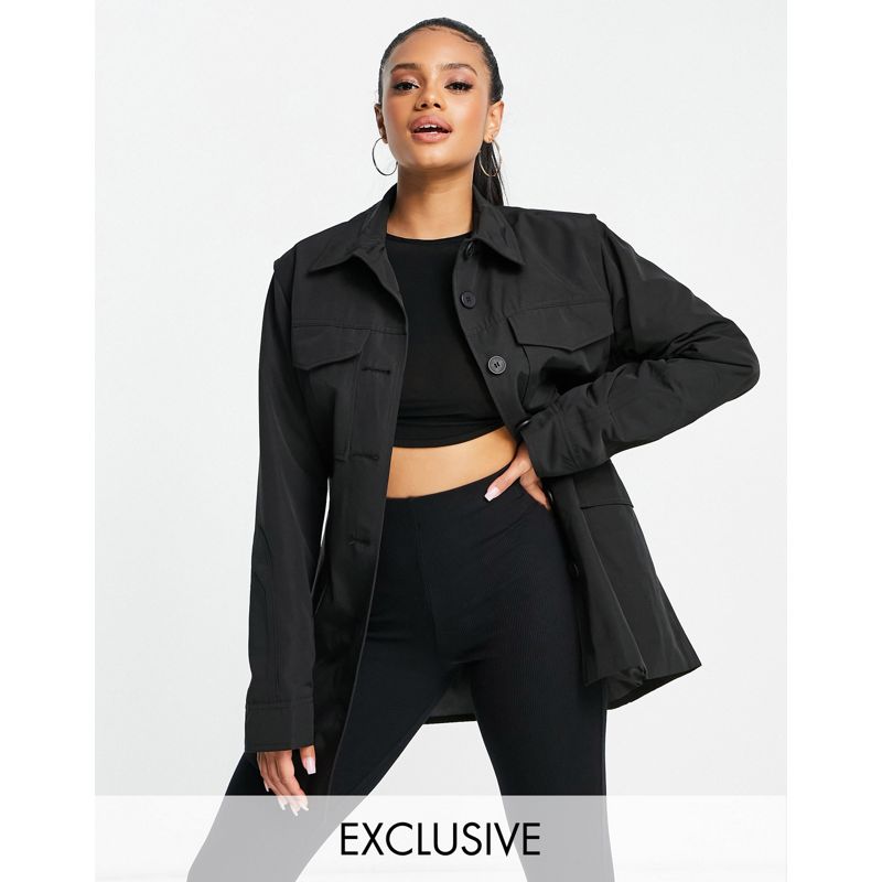 Donna EijVu ASYOU - Camicia giacca con cintura, colore nero