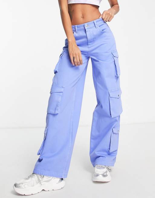 ASYOU - Cargo jeans in paars