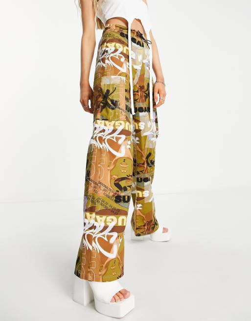 Printed hot sale cargo pants