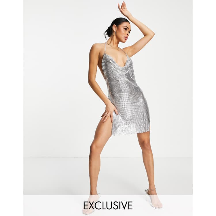 Silver on sale chainmail dress