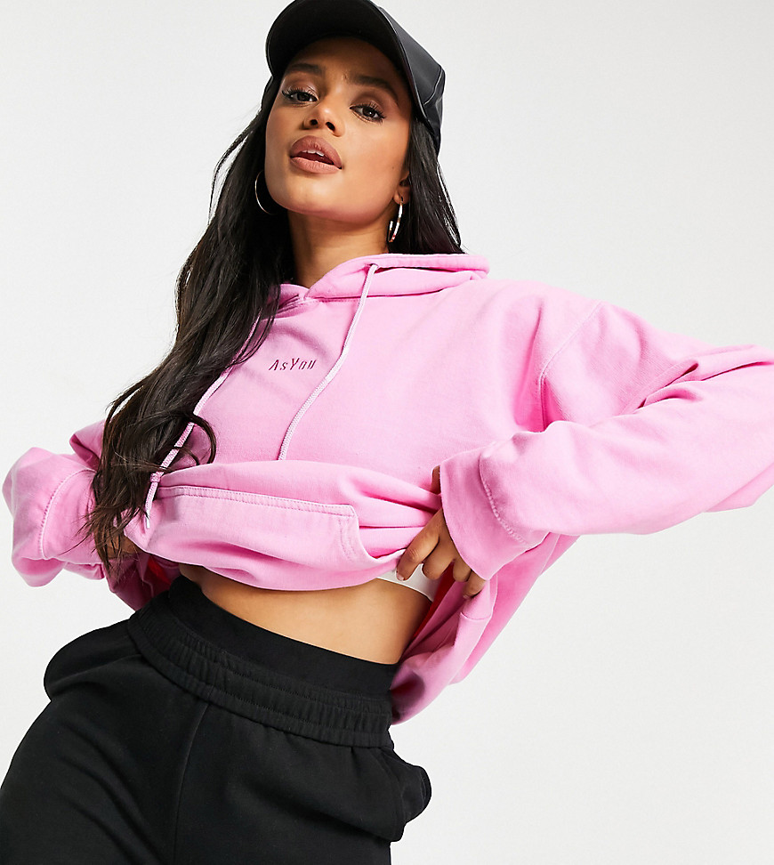 ASYOU co-ord hoodie in bright pink