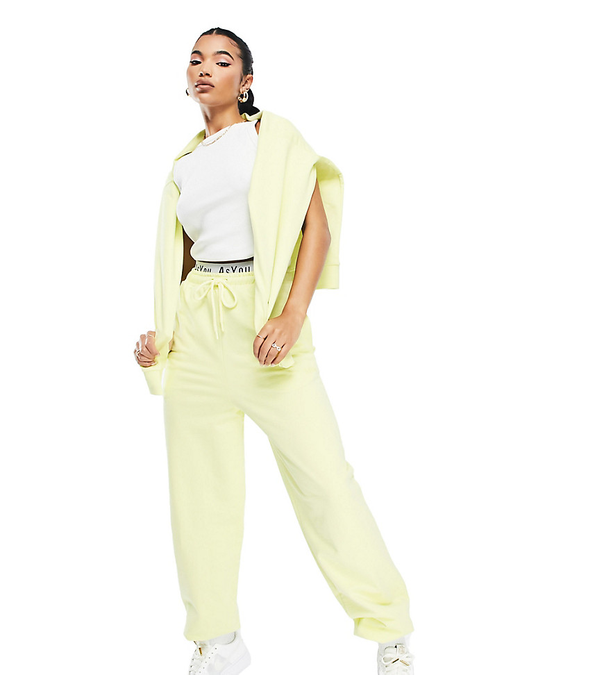 ASYOU co-ord jogger in lime-Green