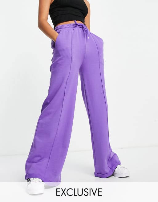 ASYOU co-ord wide-legged trackies in violet