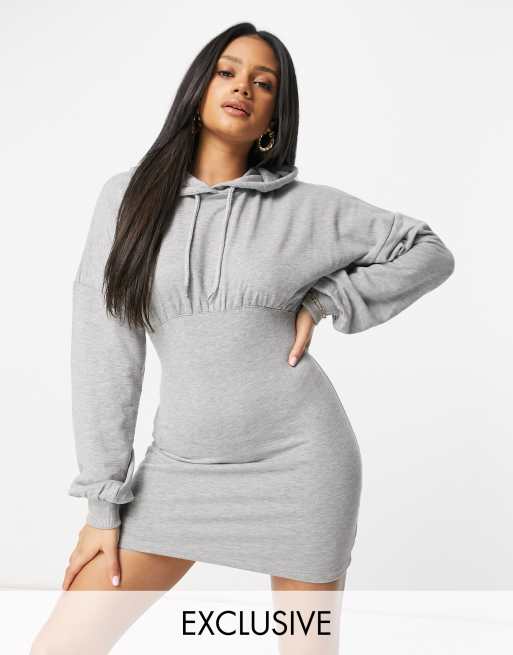 Gray outlet hoodie dress