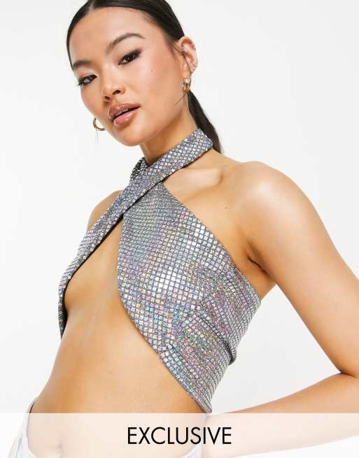 Sequin Halter Top — Harmony Threads