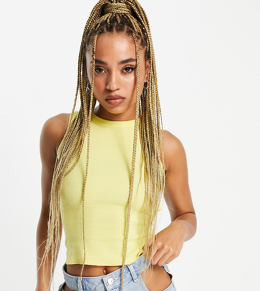 ASYOU cut out back co-ord top in yellow