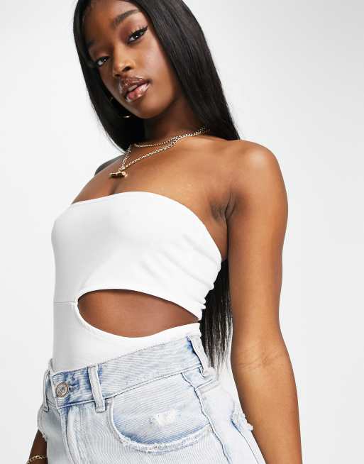 ASYOU cut out bandeau in white, 4 of 4