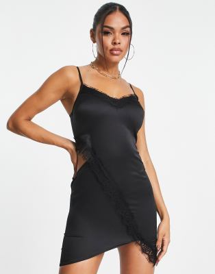 Lace trim cami store dress