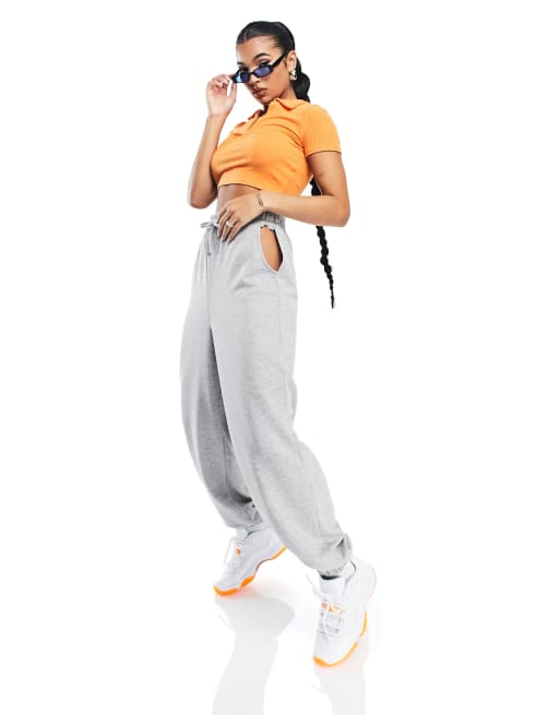 Cut Out Waist Oversized Joggers