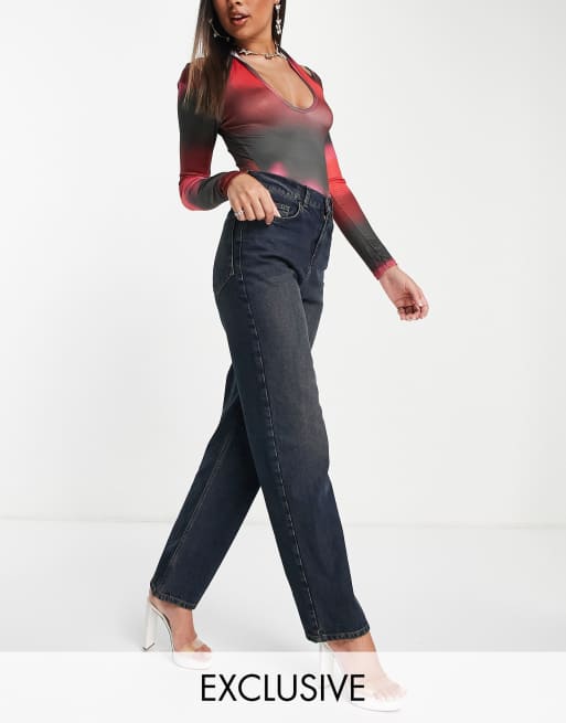 ASYOU - Dad-jeans i slidt vask