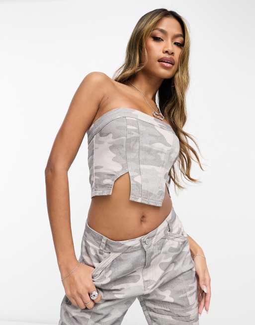 Camo store bandeau top