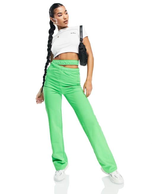 Bright green joggers online