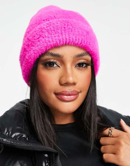 ASYOU eyelash beanie in pink ASOS