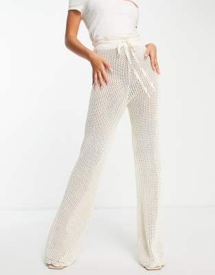 ASYOU - Gehaakte broek in ecru, deel van co-ord set | ASOS