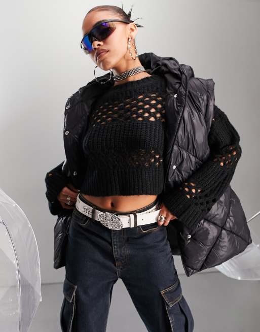 ASYOU - Gewatteerde bodywarmer in zwart