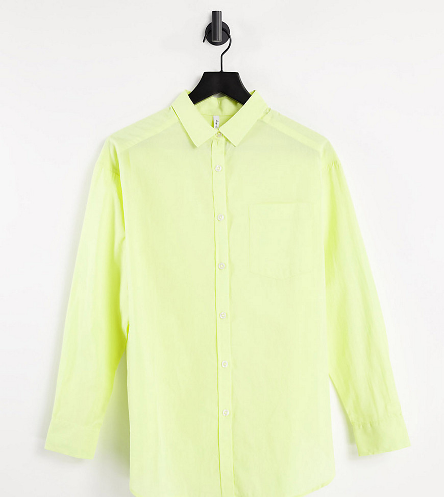 ASYOU – Grön skjorta i oversize och bomull-Grön/a