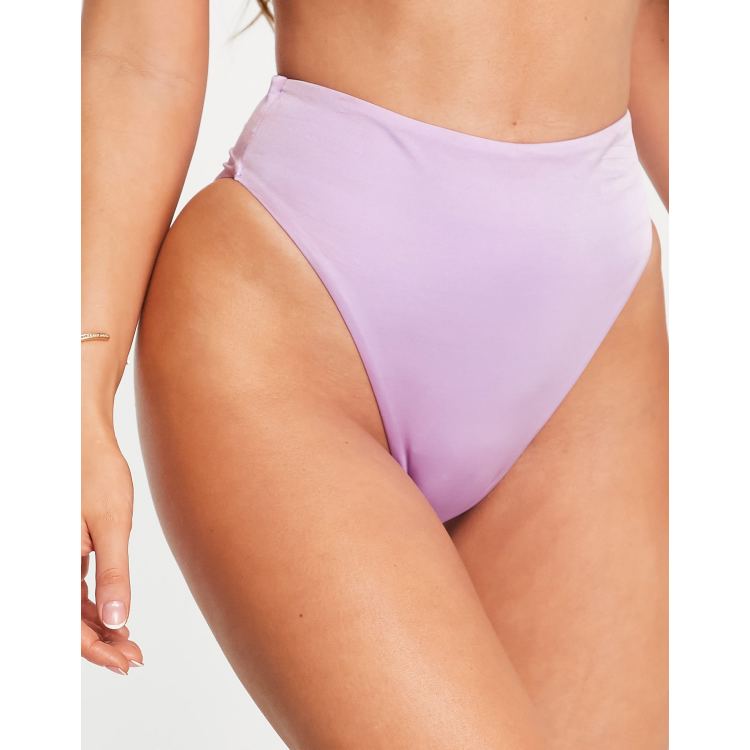 TROPIK High Waist Hipster Bikini Bottom - Lilac