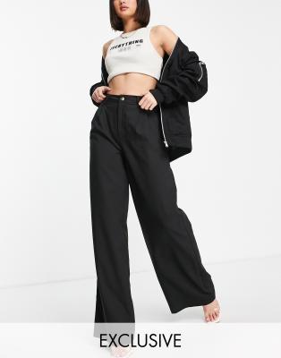 super wide leg trousers