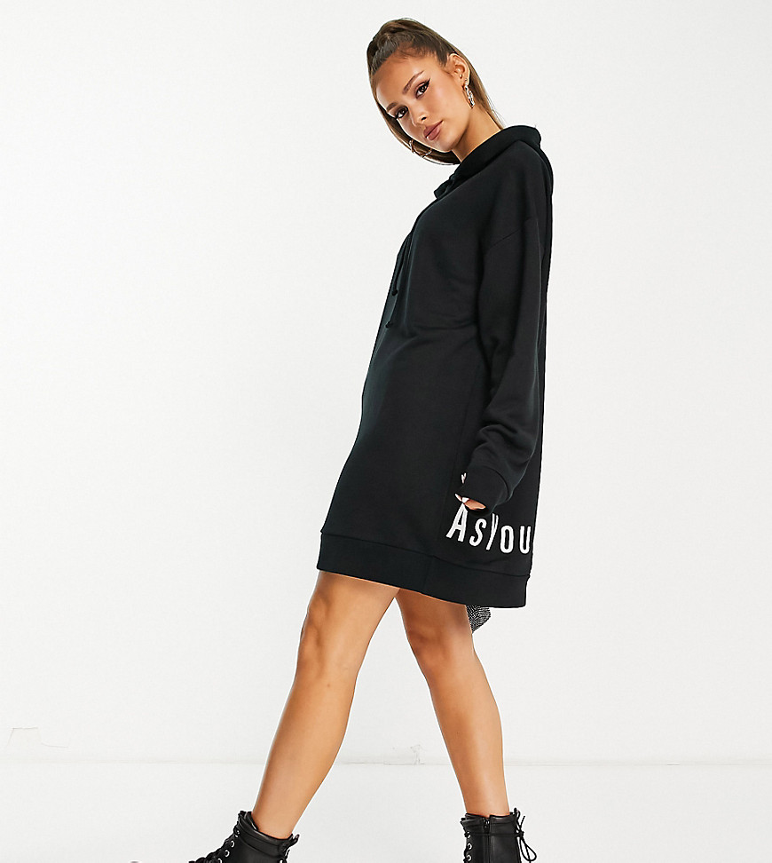 ASYOU hoodie with back branding in black