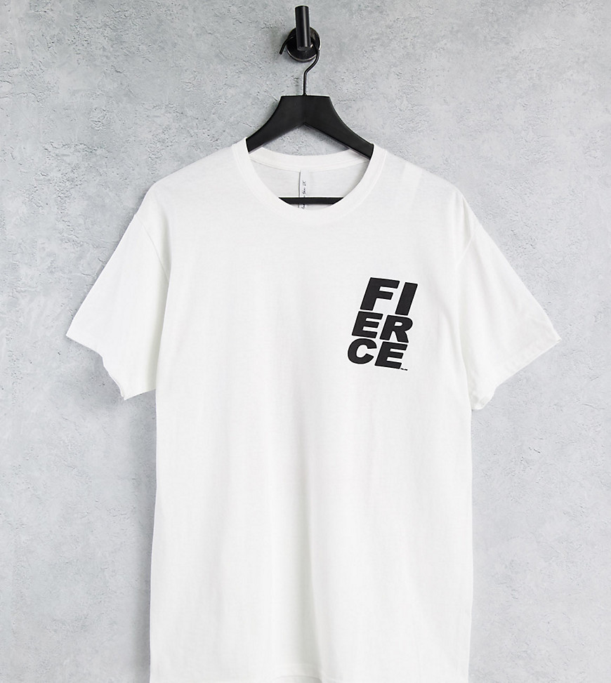 ASYOU - Hvid oversized T-shirt med flashback-grafik