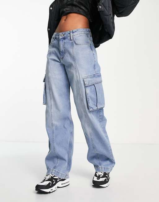 ASYOU - Jeans anti-fit multitasche lavaggio scolorito