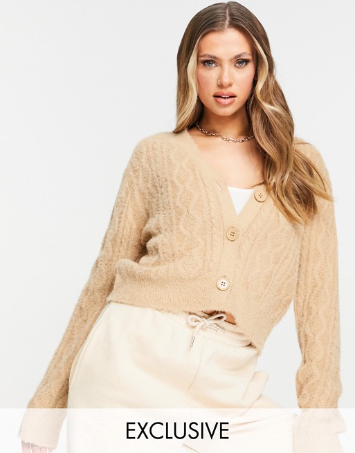 ASYOU knitted cardigan in beige