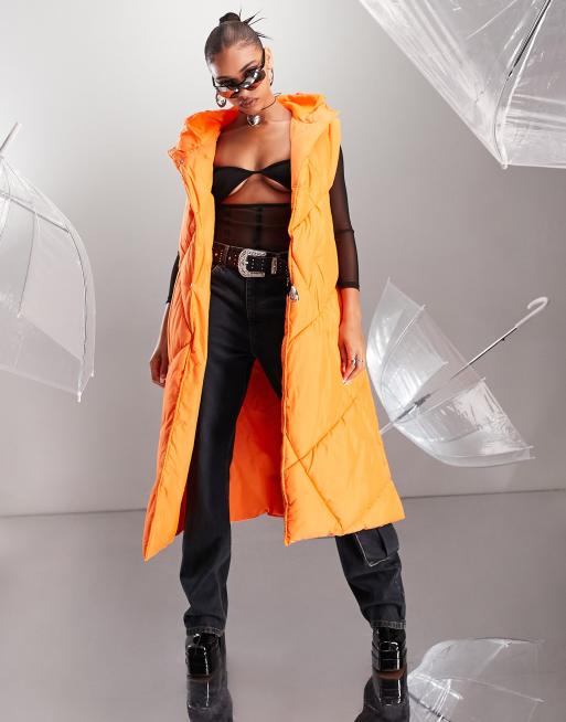 AsYou – Maxi-Pufferweste in Orange