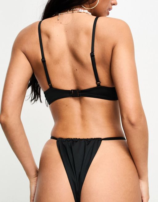 Black Slinky G-String. Wear this soft and stretchy g-string with our other  slinky styles.