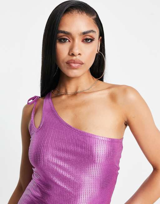 Asos holographic hot sale dress