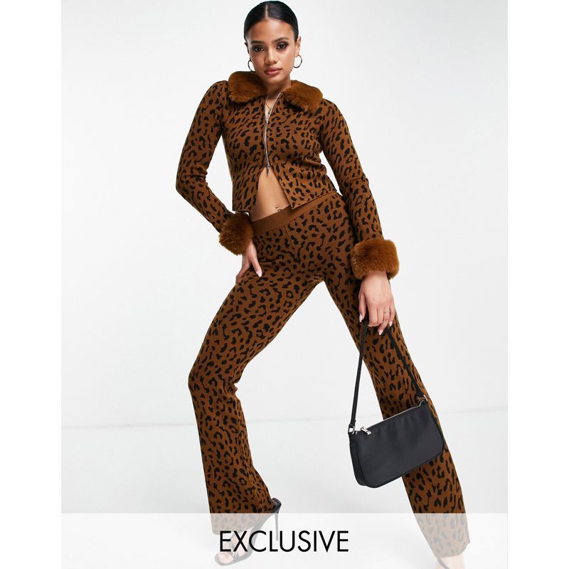 Donna Pantaloni e leggings ASYOU - Coordinato con stampa leopardata