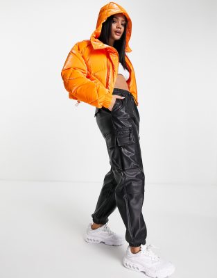 long puffa coat with hood