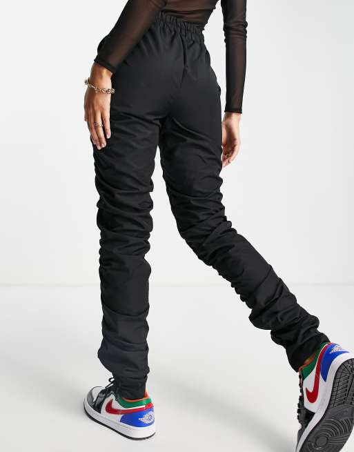 Black 2025 ruched trousers