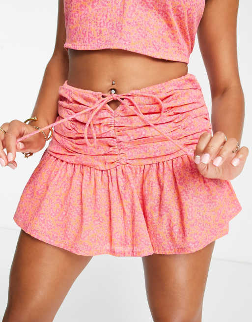 Ruched skirt outlet forever 21