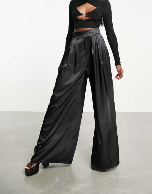 Satin Wide Leg Pants