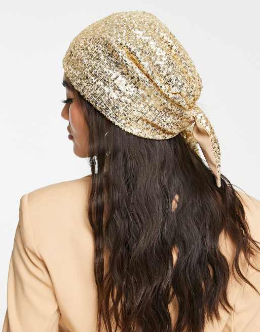 Sequin cheap head scarf