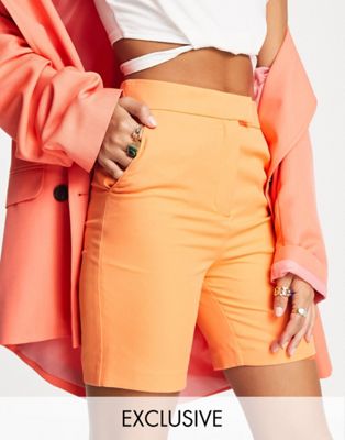 ASYOU tailored legging short in orange - ASOS Price Checker