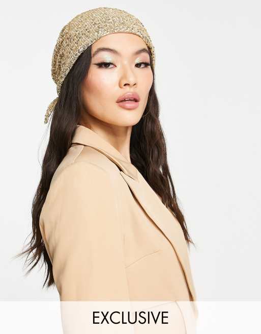 AsYou - Sjaaltop met lovertjes in goud