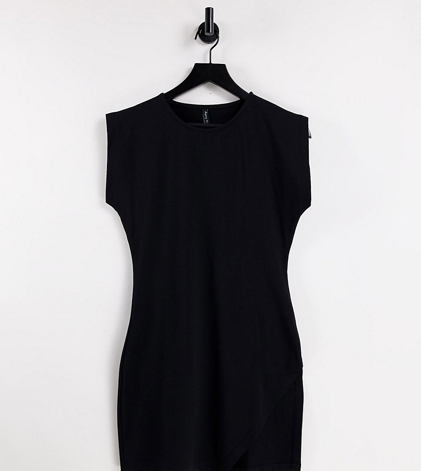 ASYOU sleeveless dress with split in black