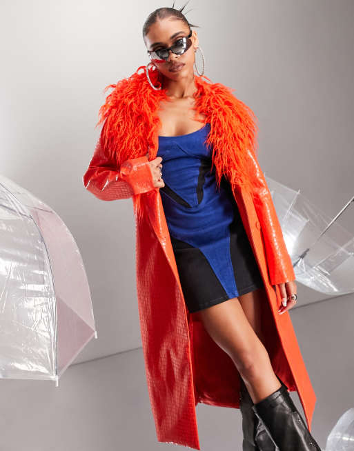 Asos hotsell orange coat