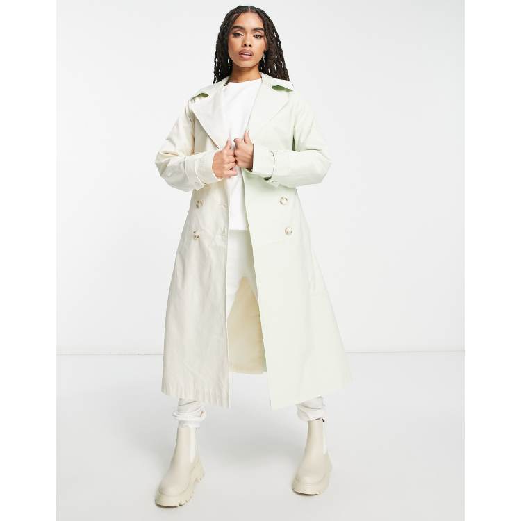 ASYOU spliced trench coat in multi