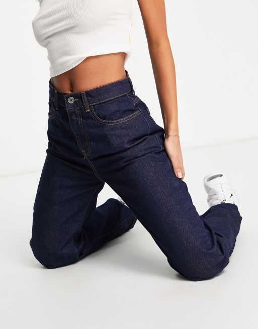 ASYOU straight puddle jeans in indigo wash