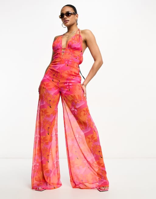 Chiffon jumpsuit hot sale