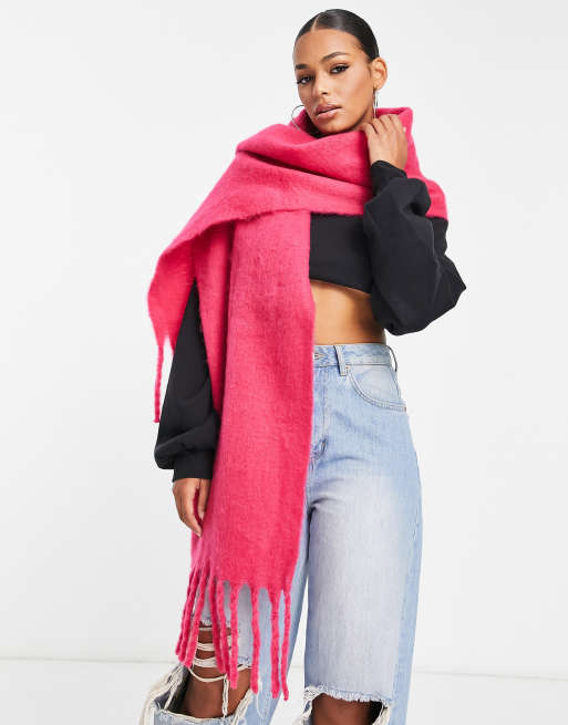 ASYOU super soft blanket scarf in pink ASOS