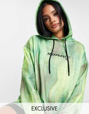 ASYOU oversized hoodie with graphic in multi - ASOS Price Checker