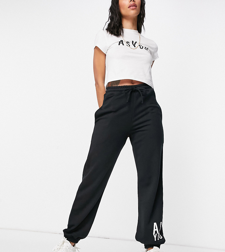 ASYOU sweatpants in black - part of a set