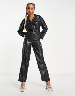 Asyou Utiility Boiler Suit In Black